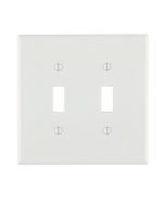 LEV80509-W LEV 2G MIDSIZE SWITCH PLATE