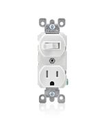 LEVT5225-W 15A TR SWITCH/RCT COMBO