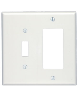 LEV80605-W LEV 2G MID-WAY GFI/SW PLATE