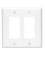 LEV80609-W LEV DECORA/GFCI PLATE-2GANG