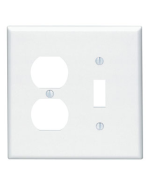 LEV80505-W LEV 2G MIDSIZE COMB PLATE