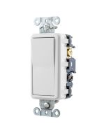 HUBRSD415W RESI ROCKER SW, 4W, 15A 120/277V, WH