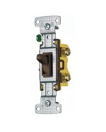 HUBRS115 RESI TOG SWITCH, SP, 15A 120V, BR