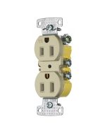HUBRR15SITR RCPT, DUP, TR, 15A 125V, IV