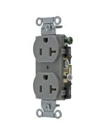HUBCR20GRY HUBBELL DPLX RCPT-20A125V