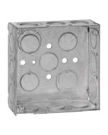 S-C52151-1/2-3/4-EW 4IN.SQ BX,STL,21CU,1/2&3/4 ECC KO