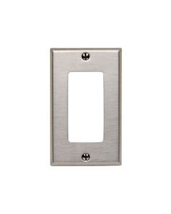 LEV84401-40 1G WALLPLATE SS SATIN 302 DECORA