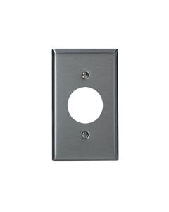 LEV84004-40 1G SS WALLPLATE, SATIN 302 SINGLE OUTLET