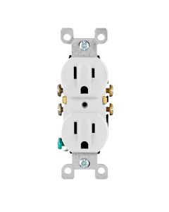 LEV5320-WCP LEV WHT DPLX RCPT-NEMA5-15R