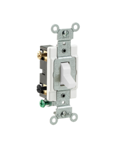 LEVCS220-2W 20A 120/277V 2P COMM SIDE WIRE TOGL WH
