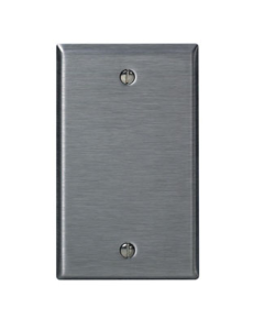 LEV84014 1G SS METAL WALLPLATE SATIN 430 BLANK