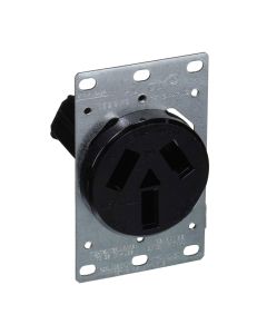 LEV5206-S10 LEV BLK FLUSH RCPT-NEMA10-50R