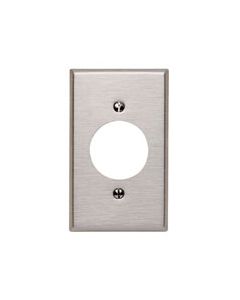 LEV84020-40 1G SS METAL WALLPLATE SATIN 302 1PWR RCP