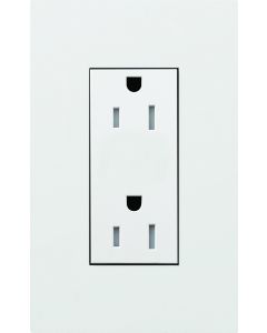 LTR-F15-TR-WH DUPLEX 15A TR RECEPTACLE WH FP