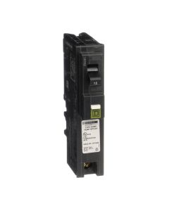 SQDHOM115PCAFI Circuit breaker, Homeline, 15A, 1 pole, 120VAC, 10kA AIR, combo arc fault, plug on neutral, plug in, UL