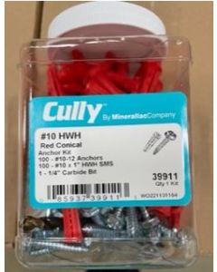 CUL39911 #10 ANCHOR KIT JAR HEX HEAD