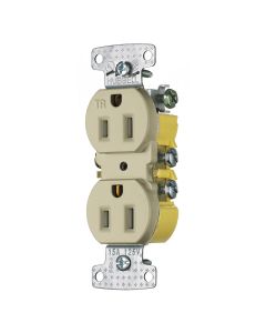 HUBRR15SITR RCPT, DUP, TR, 15A 125V, IV