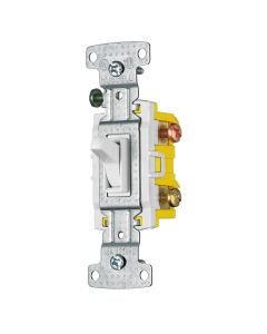 HUBRS315W 3-W 15/A 120V WHT AC SW/GND
