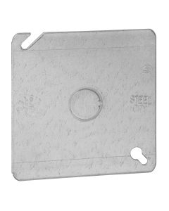 S-C52C6 STL-CTY 4SQ FLAT COVER 1/2 KO